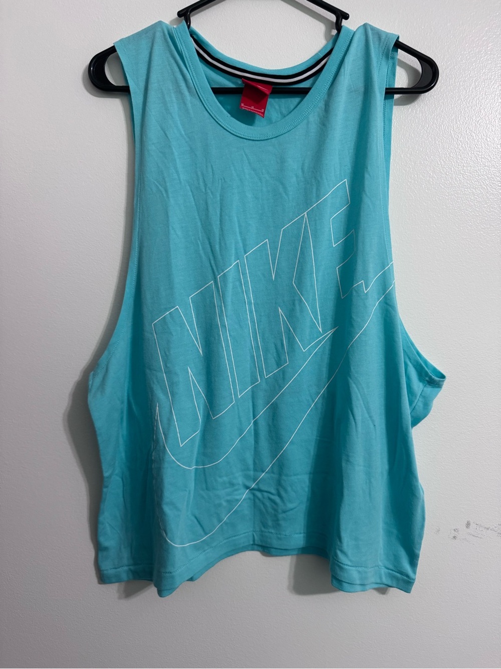 Nike Women’s Aqua Blue Graphic Muscle Tank